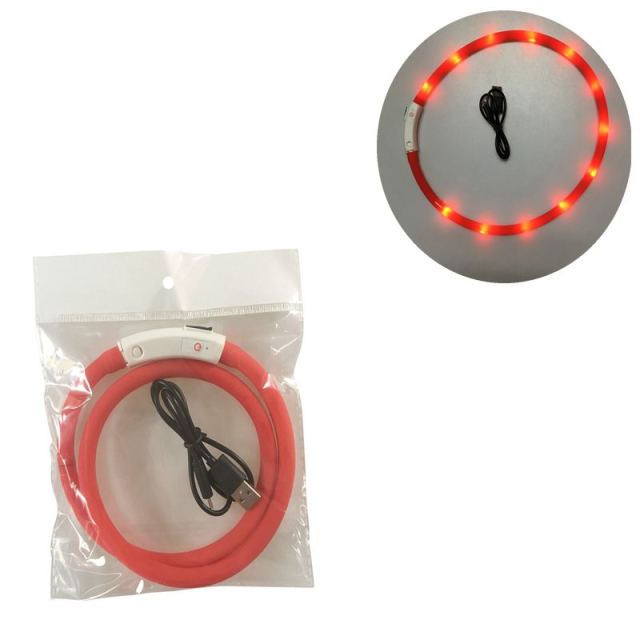 Pet Waterproof USB Rechargeable LED  Collar