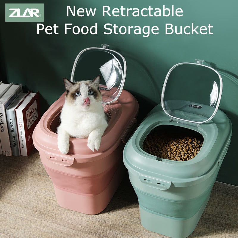 New Foldable Pet Food Storage Container